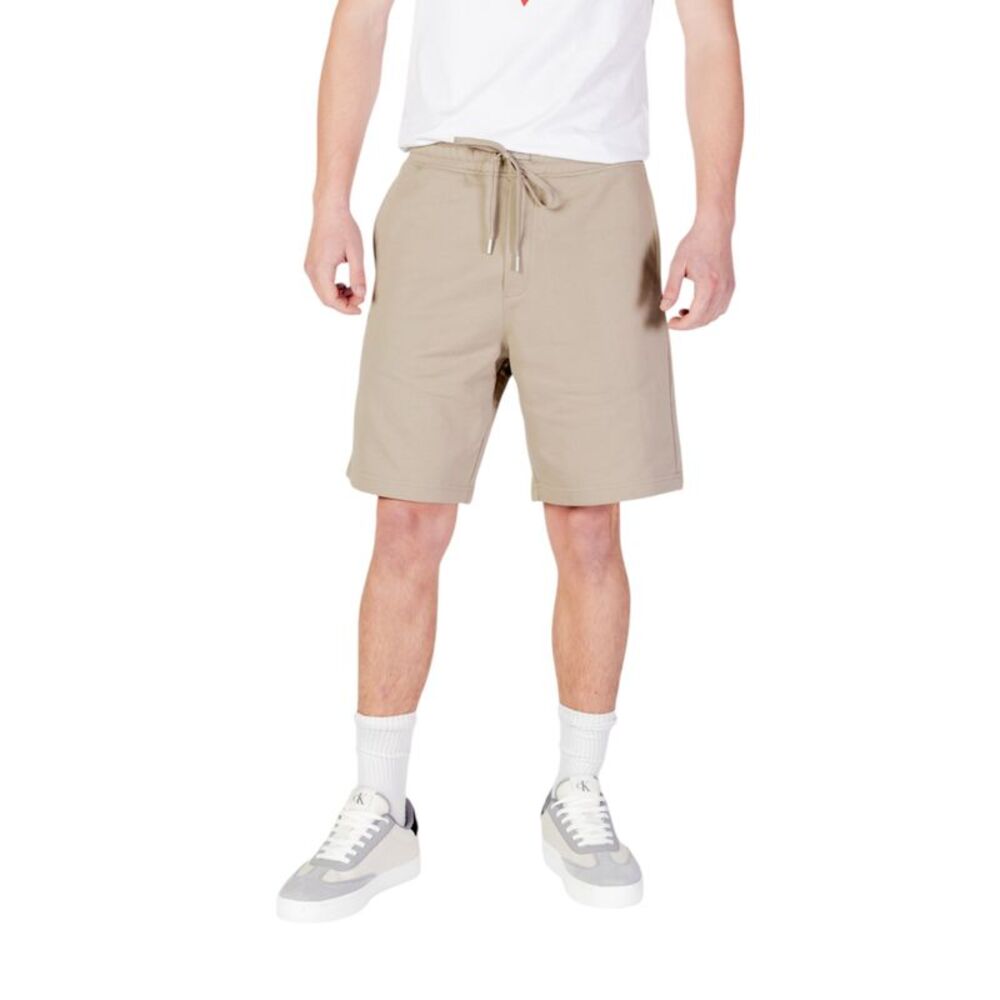 Replay Relaxed Fit Casual Shorts Men Beige